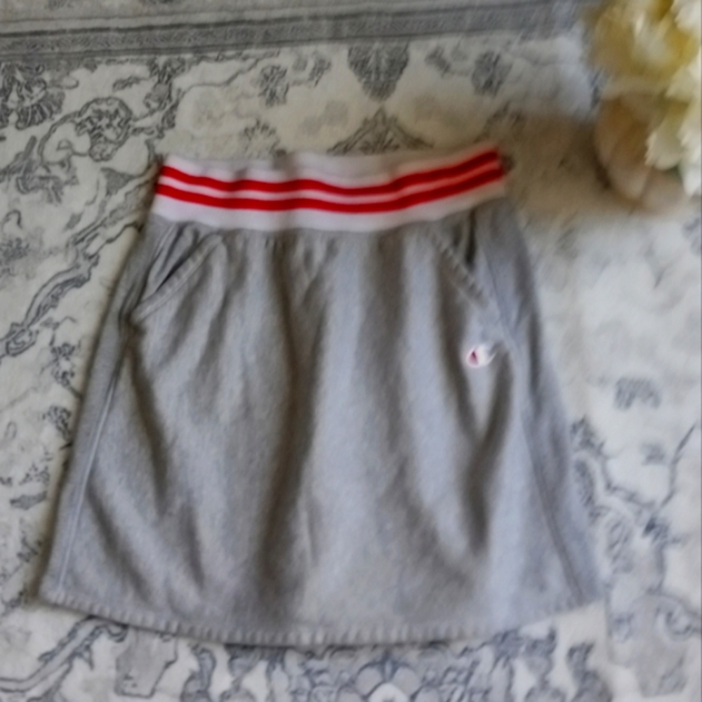 Champion Gray Skirt with Red Stripes